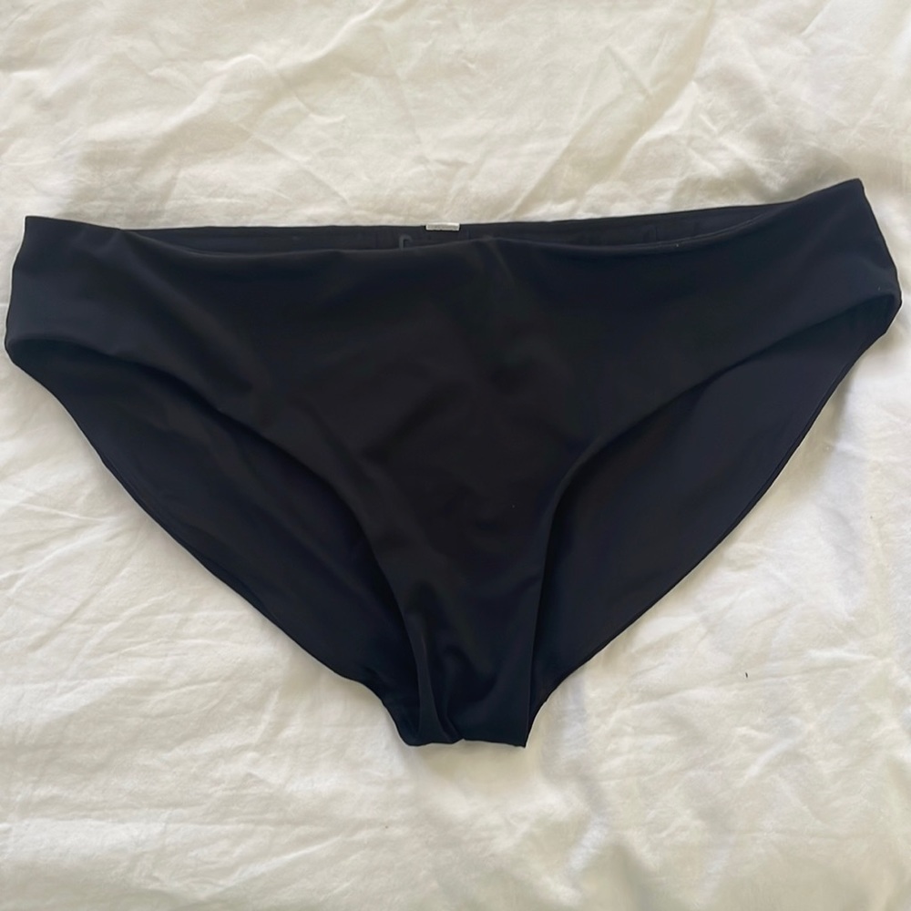 Lululemon black full coverage bikini bottoms